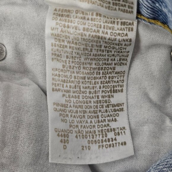 Levi's Straight Fit Men's Rare Registered Blank Red Tag 505 Denim Jeans 35x30 - Picture 13 of 15